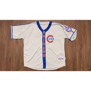 Chicago Cubs Ron Santo #10 Majestic Authentic Jersey 54 Rare Vertical ScriptSewn